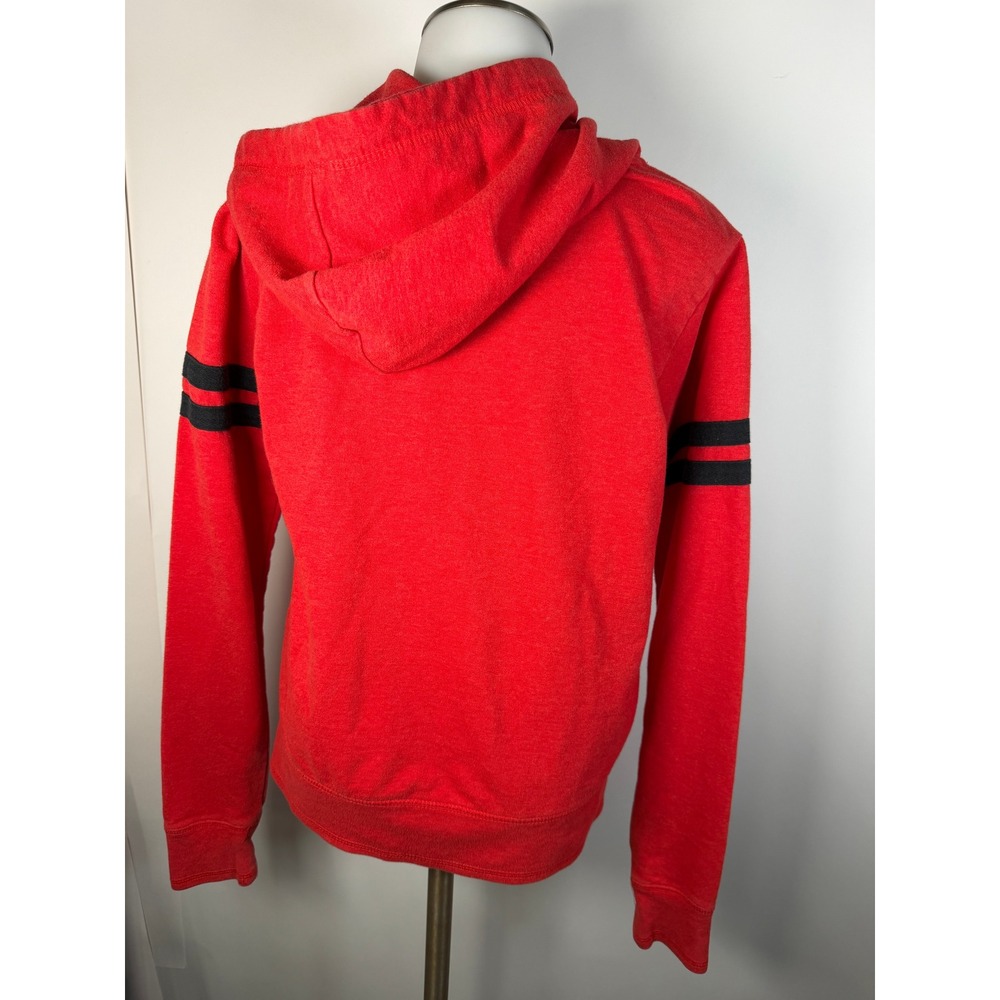 Pro Edge OSU Buckeyes Full Zip Hoodie Red Varsity Stripe Sweatshirt Small - Picture 3 of 8